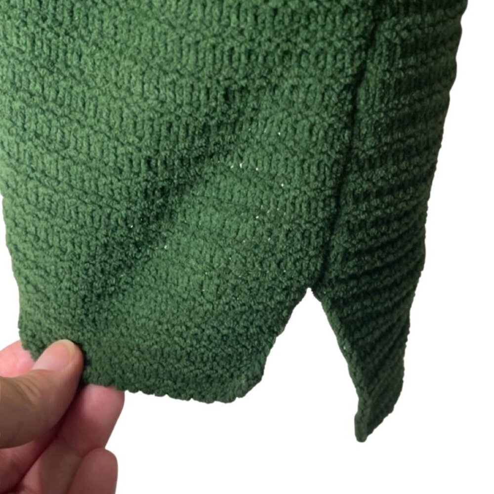 J. JILL | Women's Emerald Green Cozy Relaxed Chenille Crewneck Sweater | Size M - Picture 4 of 12